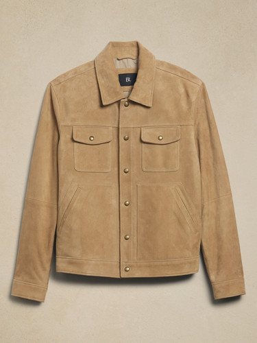 Leather trucker jacket for men - for,